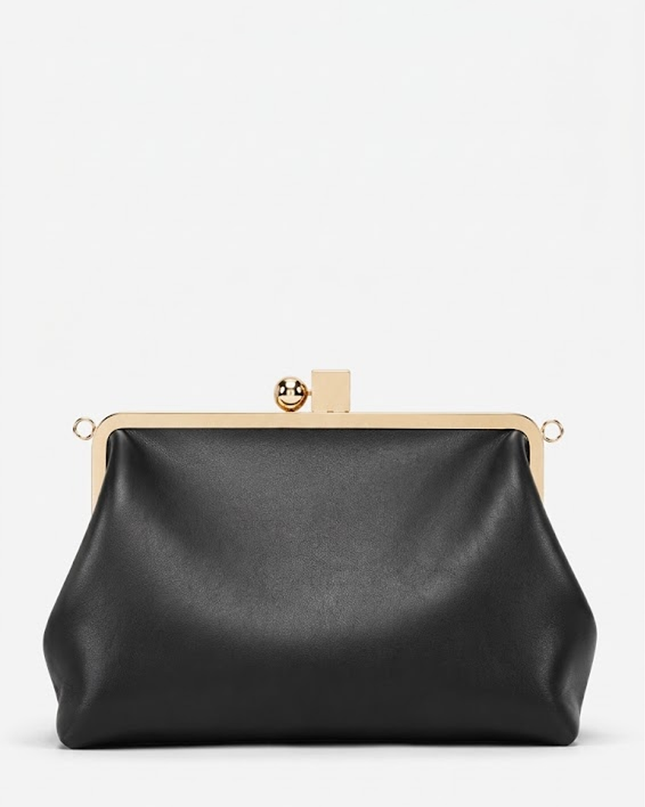 Black Frame Clutch Bag