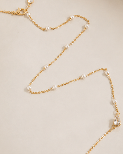Gold Layered Rhinestone Body Chain