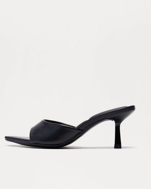 Black Malina Heeled Mules