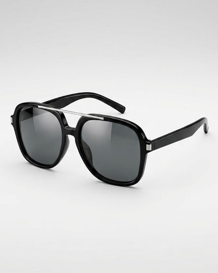 Black Aviator Tinted Sunglasses