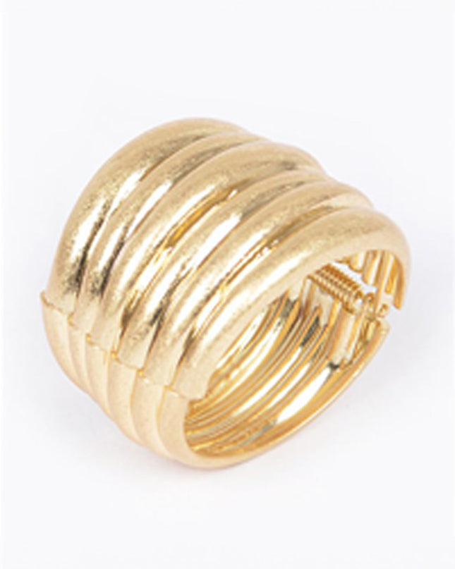 Gold Hinge Cuff Bracelet
