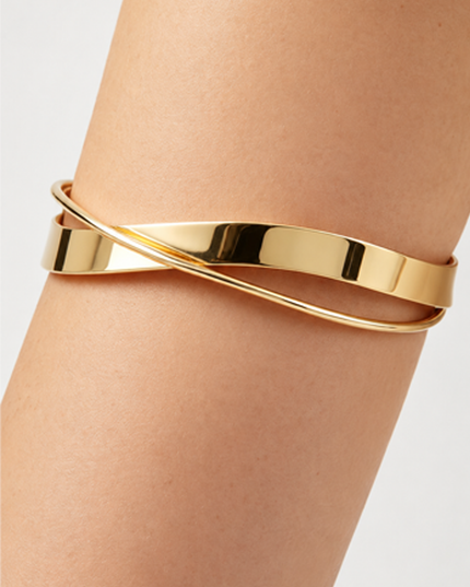 Gold Wrap Arm Cuff Bracelet