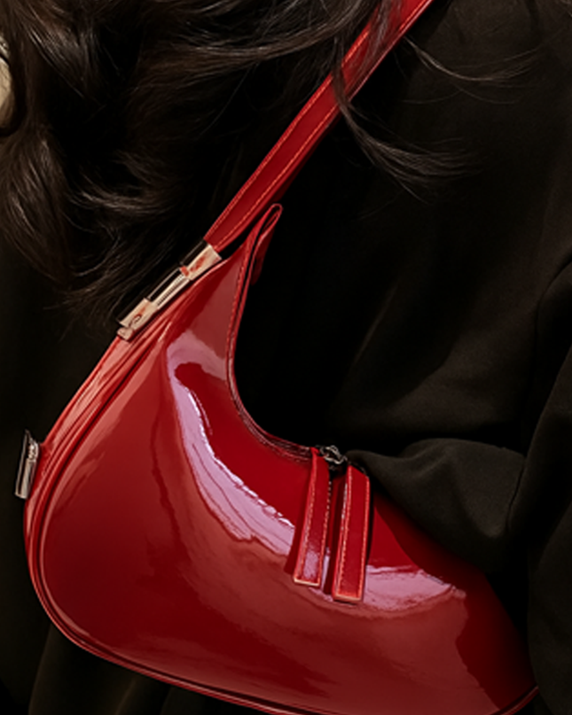 Burgundy Mila Hobo Handbag