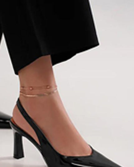 Black Stiletto Slingback heel