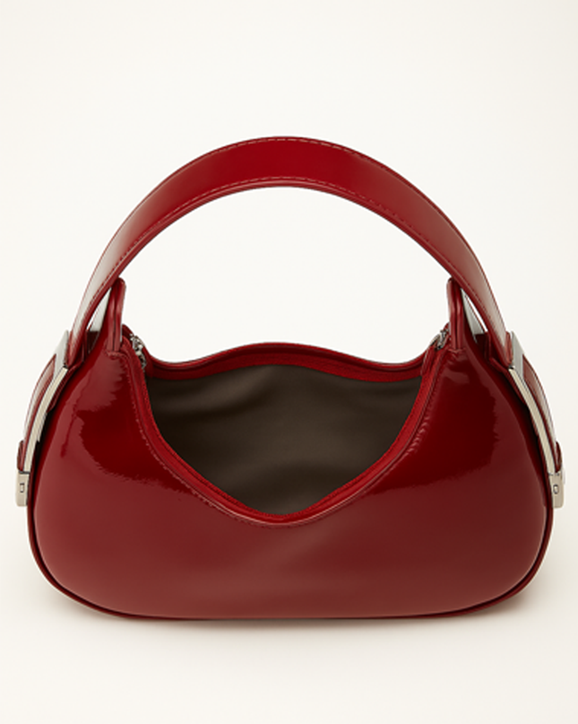 Burgundy Mila Hobo Handbag
