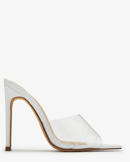 White Pointy Toe Heels