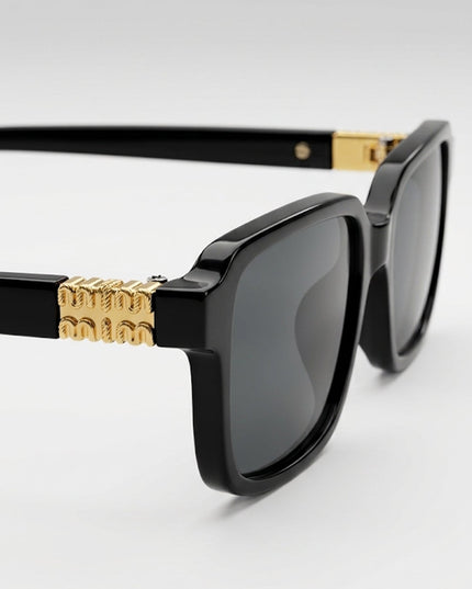 Black Monaco Square Sunglasses
