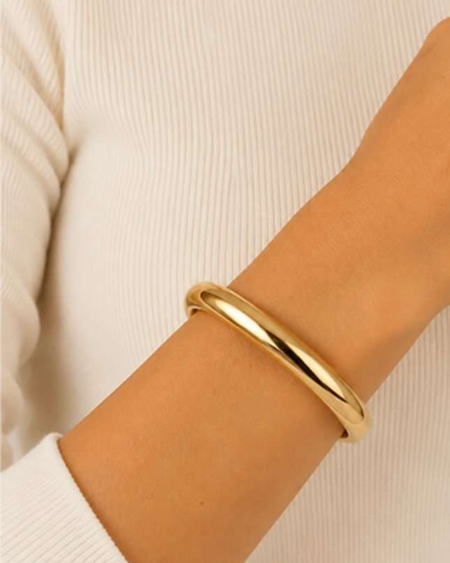 Gold Classic Bangle Bracelet