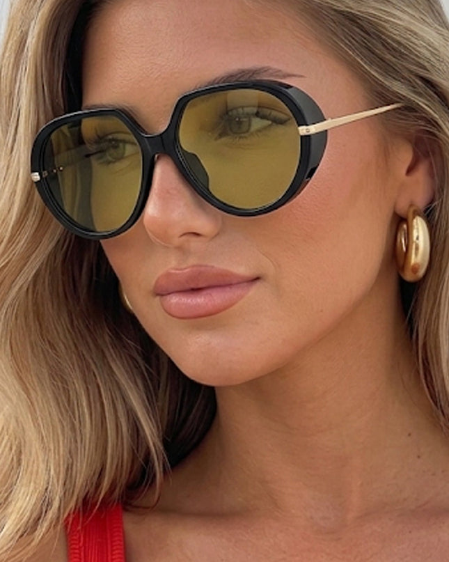 Olive Riviera Oversized Sunglasses
