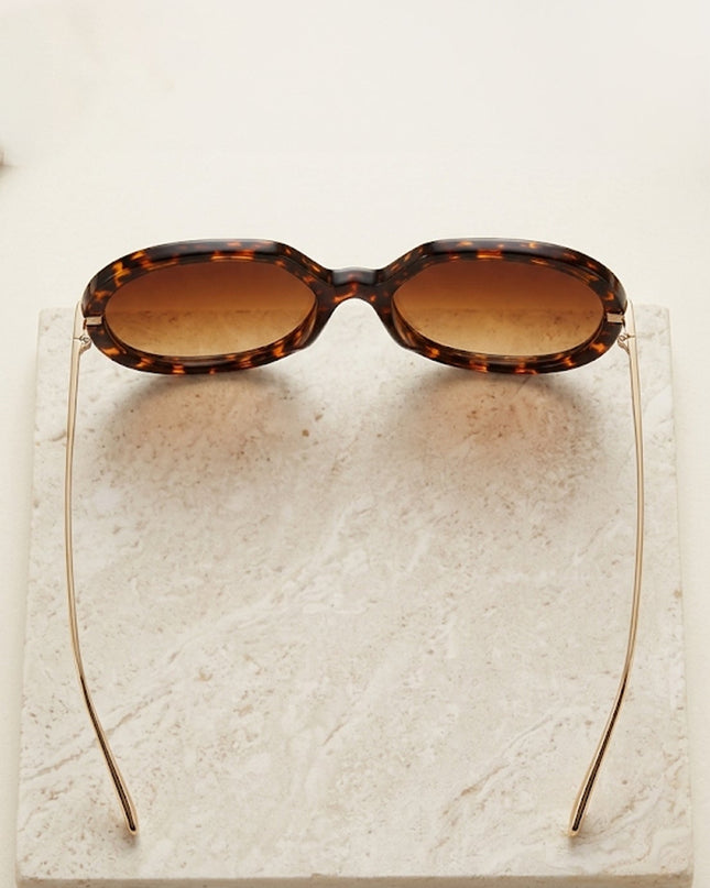 Brown Riviera Oversized Sunglasses