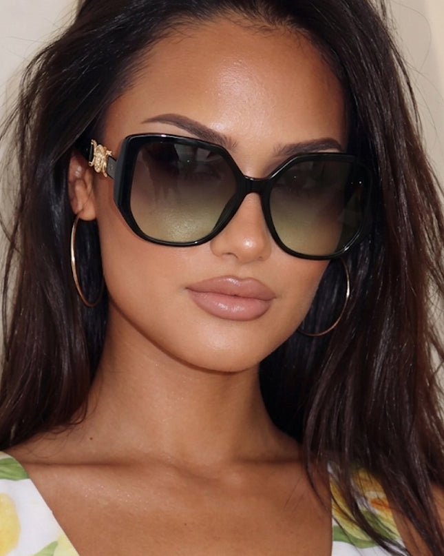 Green Lion Emblem Sunglasses