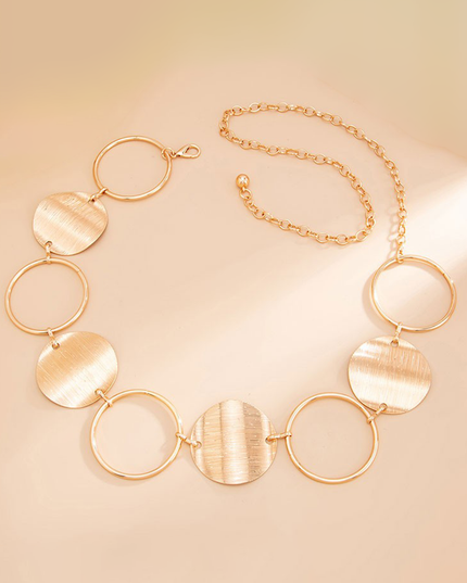 Gold Metallic Chain Belt