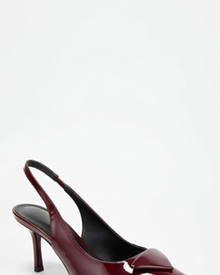 Burgundy Sling back Heel