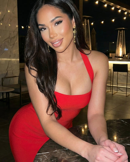 Red Mermaid Bandage Dress